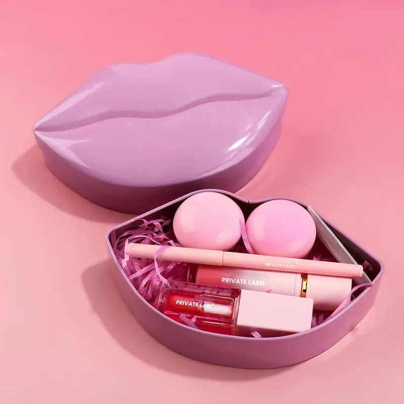 Ensemble de maquillage pour les lèvres Vegan 5 en 1, masque à l'huile brillant, doublure, gommage, marque privée, Logo personnalisé, vente en gros, fourniture en vrac pour les revendeurs — image 4