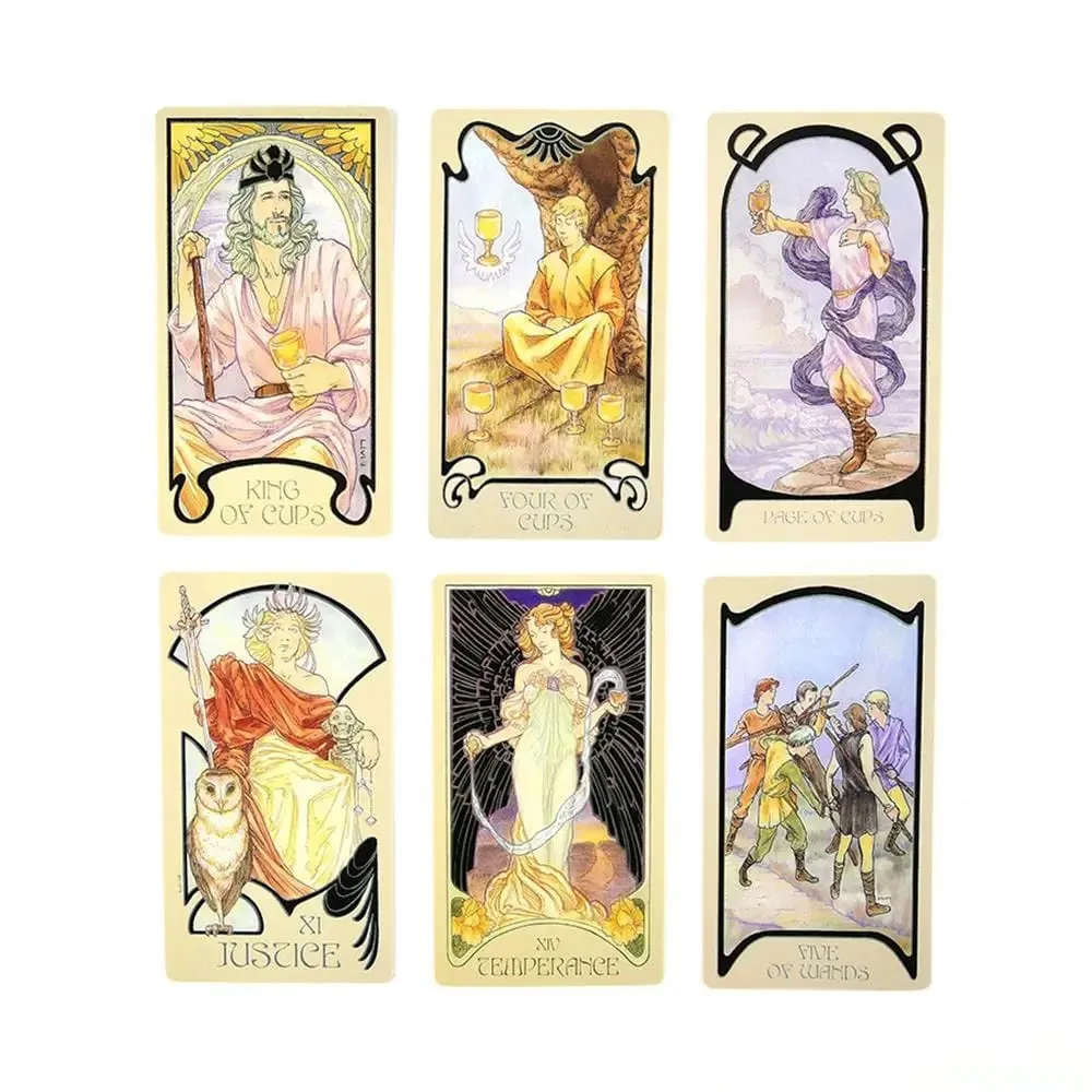 Cartas de tarô com visões etéreas, baralho de 80 cartas de adivinhação misteriosa para mulheres e meninas, jogos de tabuleiro — image 3