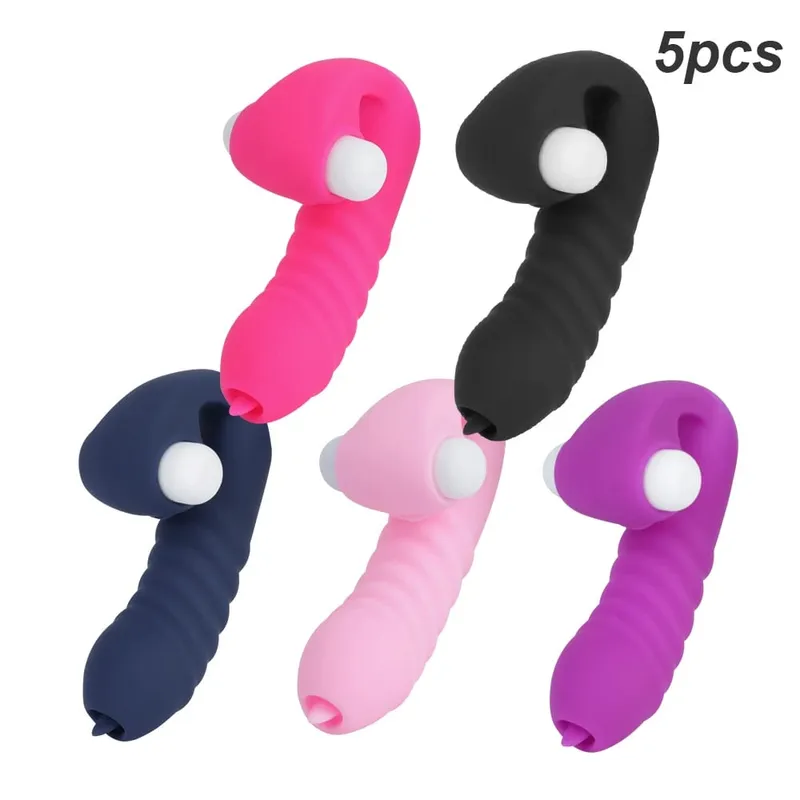 Vibrateurs à manches de doigt pour femmes, stimulateur de Clitoris, lèche vaginale, Plug Anal, masturbateur féminin, jouets sexuels érotiques pour Couples — image 13