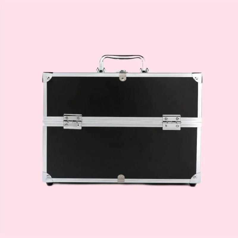 Professional Aluminum Alloy Cosmetic Case Large Capacity Multilayer Portable Storage Box Nail Tattoo Makeup Beauty Salon Supplie — image 10