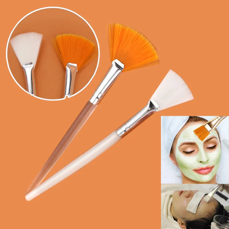 Praktische Gesichtsbürsten, Fächer-Make-up-Pinsel, tragbare Maskenbürste, kosmetische Werkzeuge für Frauen, flexibler weicher Gesichtsmasken-Applikator — image 6