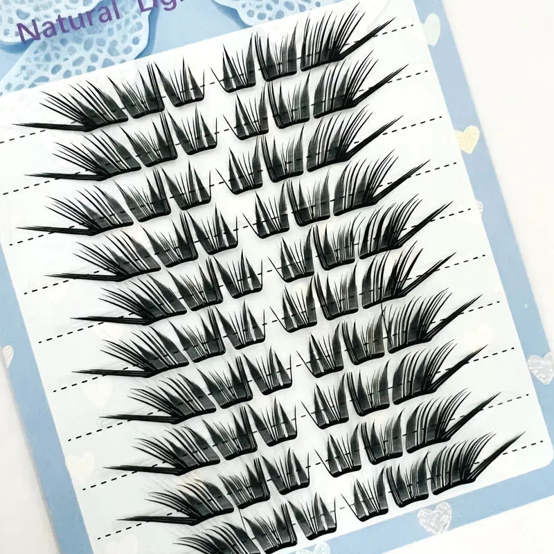 Zufällige Paket Cluster falsche Wimpern natürliches Volumen C Curl Wimpern für Anfänger tägliches Make-up Matte Make-up Augen Makup-Tools — image 2