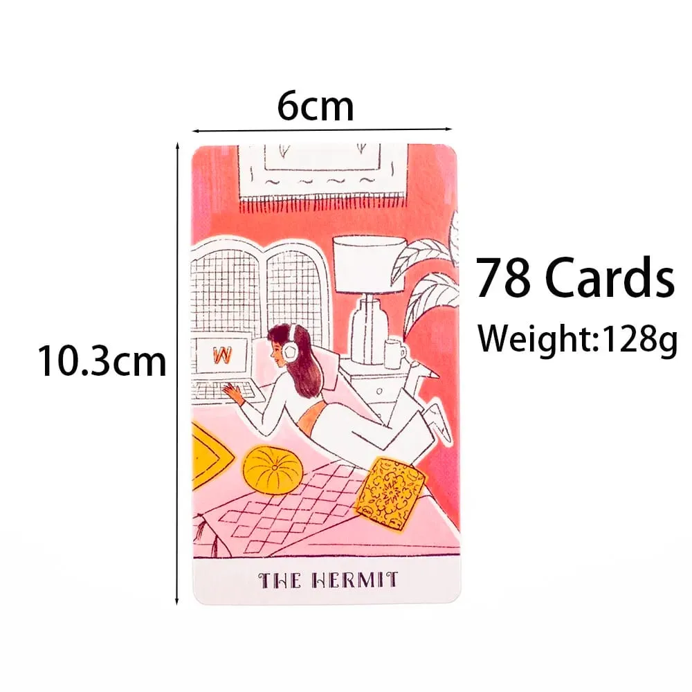 Real Talk Tarot Fortune Telling Divination Deck Jeu avec 78 cartes et guide Illustrations modernes Jeu de société amusant pour fête en famille — image 3