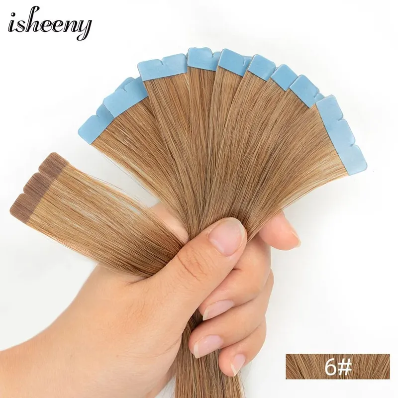 12 "-20'' ที่มองไม่เห็น MINI เทปต่อผมมนุษย์กาวที่มองไม่เห็นไม่มีรอยต่อเทปธรรมชาติตรง 10 ชิ้น/แพ็ค — image 8