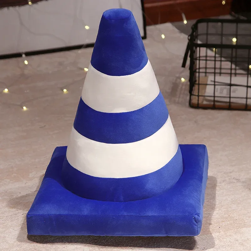 Roadblock Cushion Stuffed Soft Lifelike Plush Traffic Cone Road Construction Cone Pillow Kids Toys Home Decoration — image 11