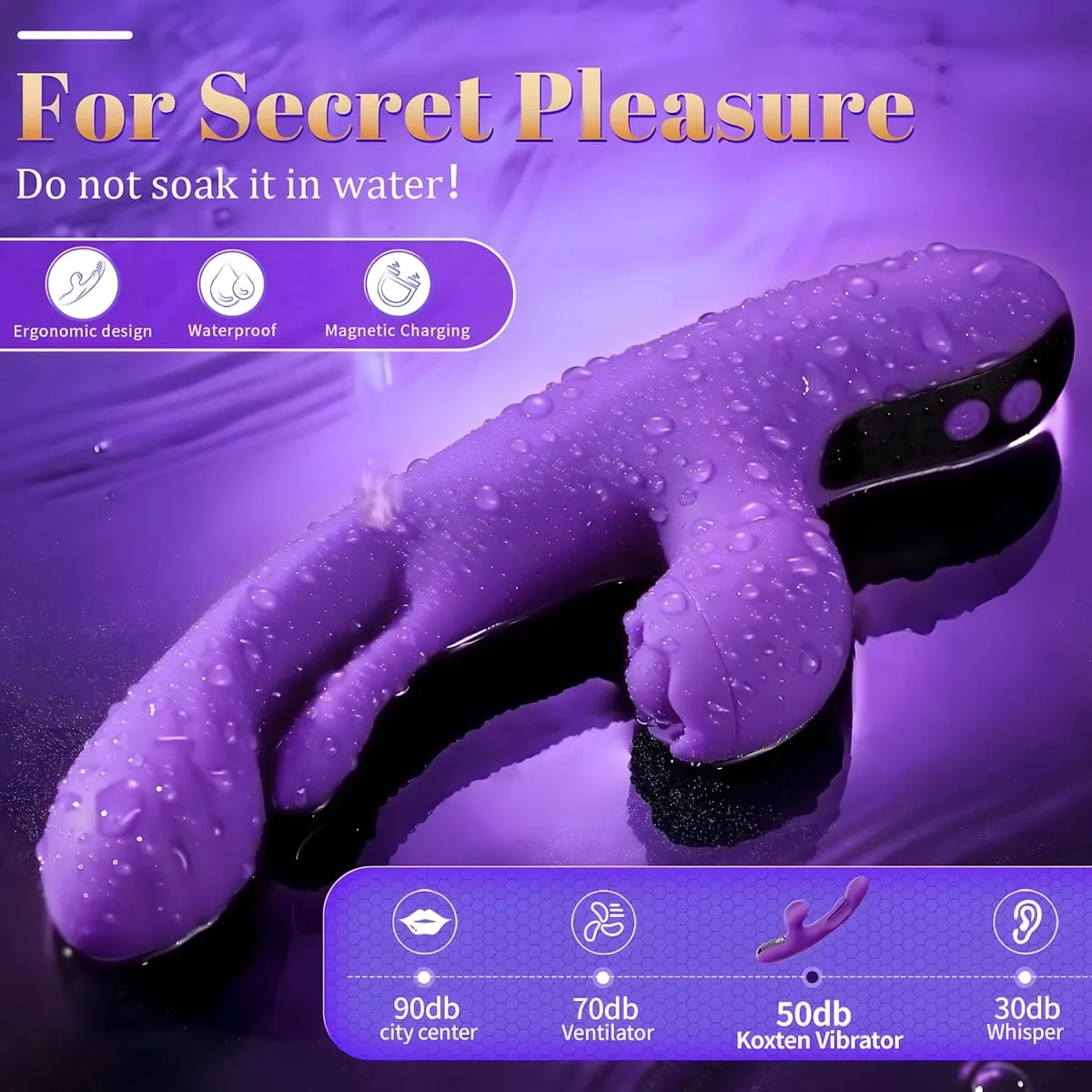 App Control Rabbit 3 IN 1 toccando sbattimento vibratore della vagina per le donne Wiggle Tongue G-Spot Masturbatore giocattoli adulti del sesso per le donne — image 6