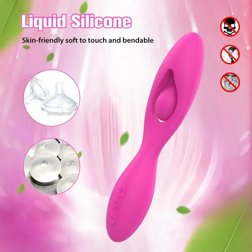 Vibrateur en Silicone liquide puissant, double 10 vibrations, point G, gode féminin, vagin, Clitoris, Couple, pliable, portable, jouets sexuels pour Couple