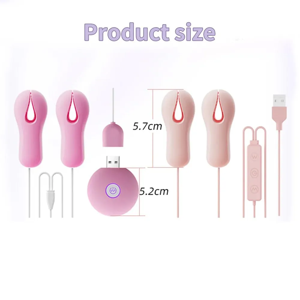 10 Modes Electric Nipple Clamp Breast Massage Vibrator Enhancer Bondage Adult Stimulator Sex Toys For Women Couples Female — image 6