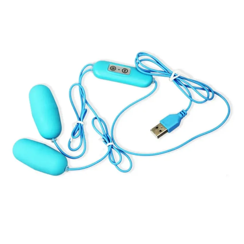 USB Power Jump 2 Egg Vibratore G-spot Multi Massage Stick Doppia masturbazione Clitoride Telecomando Orgasmo AV Squirt Giocattoli del sesso — image 9