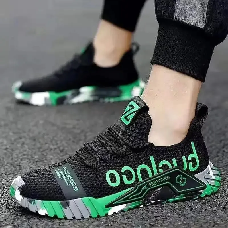 2025 Fall Breathable Thin Flying Woven Mesh Comfortable Casual Shoes Fashionable and Versatile Running Sneakers Men's Shoes — image 10