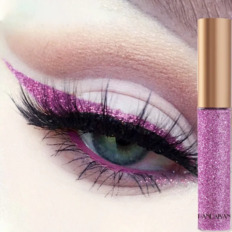 Glitzernder flüssiger Eyeliner-Stift, glitzerndes, hochglänzendes Pigment, Bühnendiamant-Lidschatten, langanhaltendes, wasserfestes Augen-Make-up — image 8