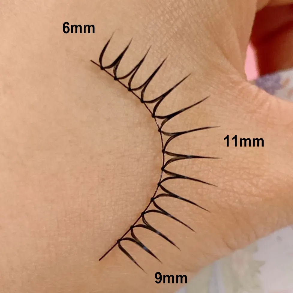 U-shaped False Eyelashes K-Pop Idol Lashes Zhang Yuanying Inspired Comic Eye Lashes Natural Wispy Lash Extension — image 6