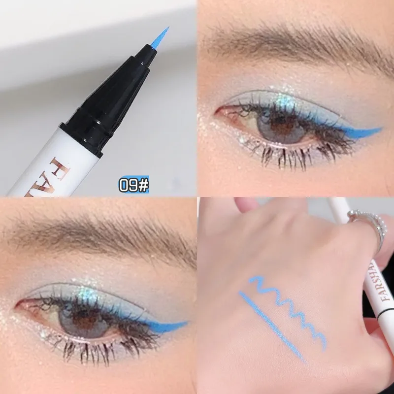 12 Colors Waterproof Eyeliner Pen Ultra-Fine Tip Liquid Eyeliner Long-Lasting Eye Liner Quick-Dry Colorful Makeup for Cosplay — image 16