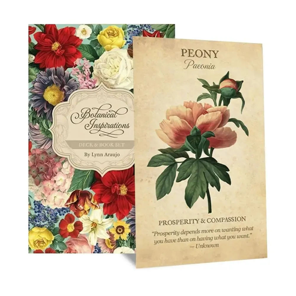 Botanisk Inspiration Oracle-kort A 45 Deck Tarot Engelsk version Brætspil PDF-vejledning til personlig brug — image 2