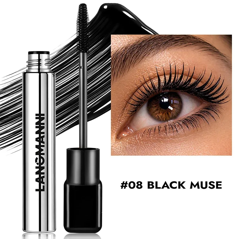8 Colors Pink Mascara Thick Curling Waterproof Natural Eyelashes Long Lasting Blue White Green Black Eye Makeup Korean Cosmetics — image 13