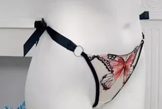 Reggente Pizzo Francese Farfalla Rete Trasparente Spalline Elastiche Senza Spugna 세트 Intimo S-XL Nuovo Morbido — image 14