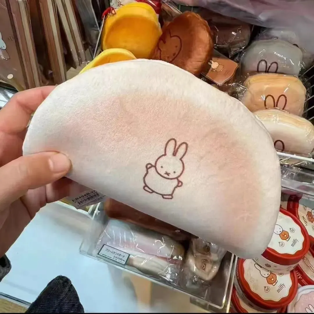 Kawaii Mifune Kaninbrød Penalhus Trendy kreativitet til studerendes brevpapir Makron Japansk tegneserie makeup opbevaringstaske — image 6