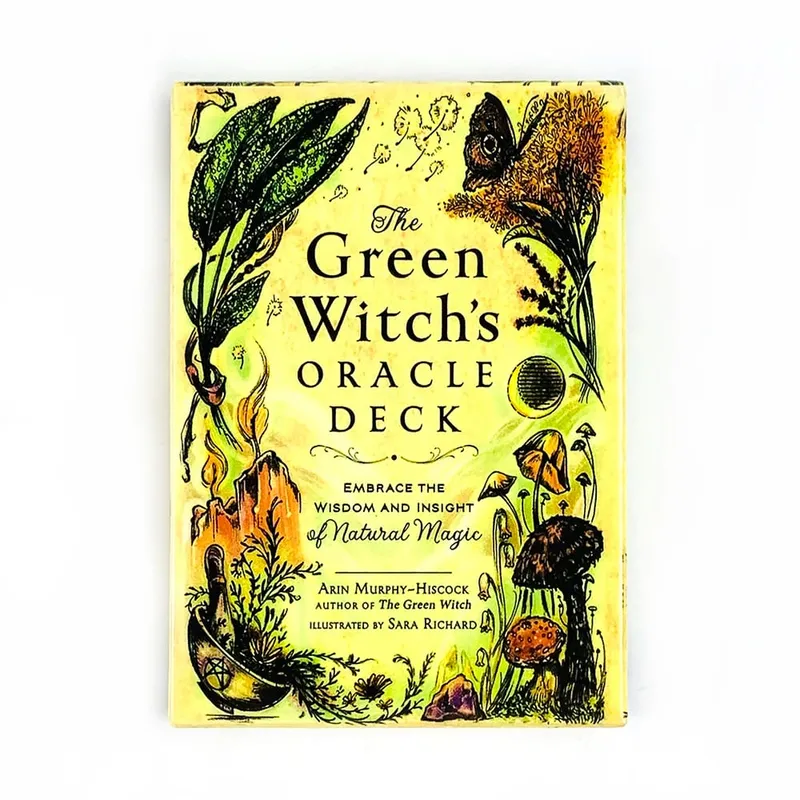 Le jeu Oracle de la sorcière verte embrasse la sagesse et la perspicacité de la magie naturelle série de sorcellerie de la sorcière verte cartes de Tarot