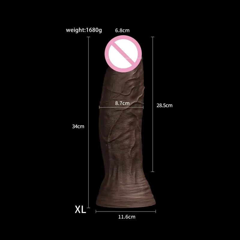 다양한 크기 거대한 현실적인 딜도 페니스 빅 딕 여성과 남성을위한 강력한 흡입 컵 성인 자위 섹스 토이 G-spot Clitoris