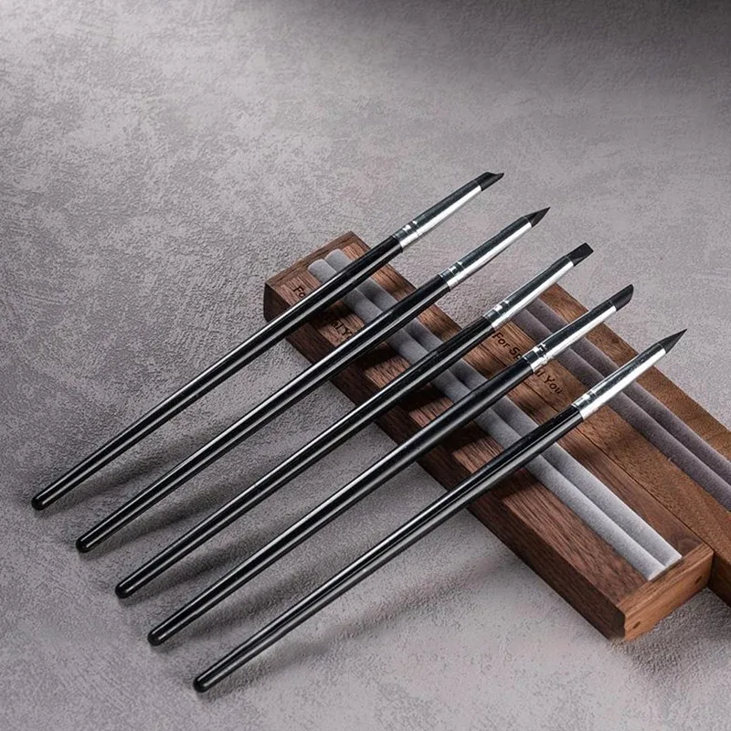Silicone Đen Bút Kẻ Mắt Lưỡi Dao Đa Năng Kẻ Lông Mày Son Môi Bàn Chải Dễ Dàng Sử Dụng Sơn Móng Tay Bút Mắt Định Hình Trang Điểm — image 12