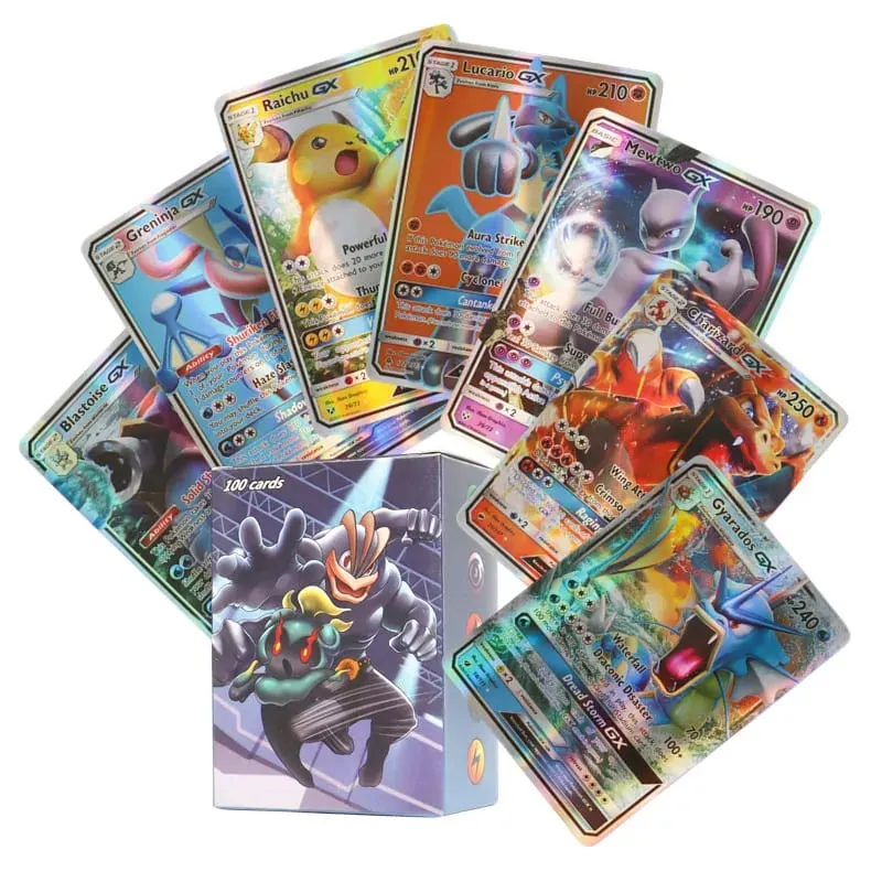 60/100Pcs English Pokemon Card 1996 Year Shining Charizard Pikachu Mewtwo trade Card Kids Pokemon Toy — image 15