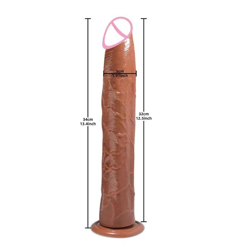 Super ยาวสมจริง Dildos Butt Plug ซิลิโคนอวัยวะเพศชายผู้ใหญ่อุปกรณ์ดูดคัพเพศของเล่นสำหรับชายหญิงช่องคลอด Anal นวด — image 16