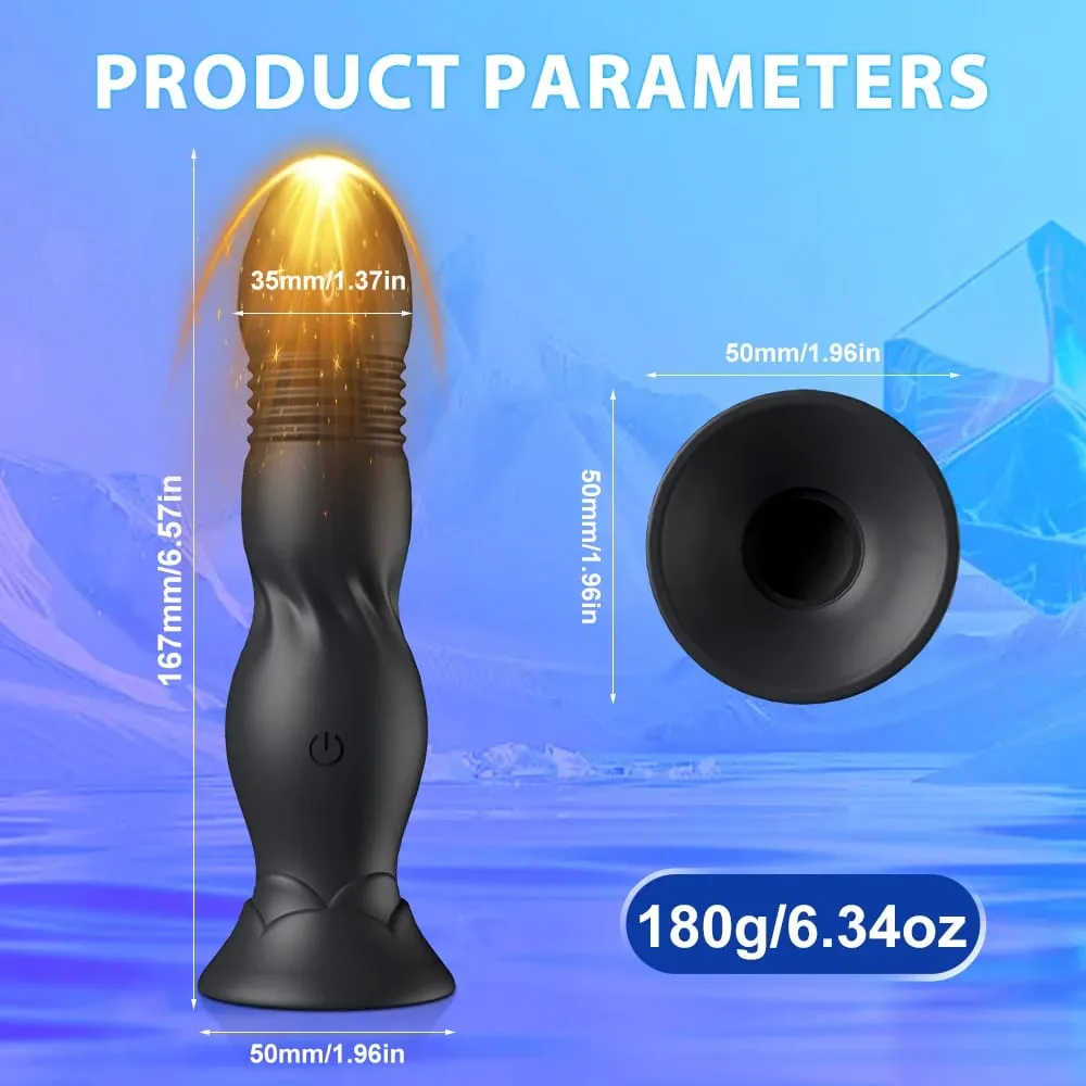 Masajeador de próstata con Control inalámbrico de campo de lujo, vibrador telescópico, tapón Anal para hombres, consolador, adultos, Juguetes sexuales para mujeres, hombres y Gay — image 4