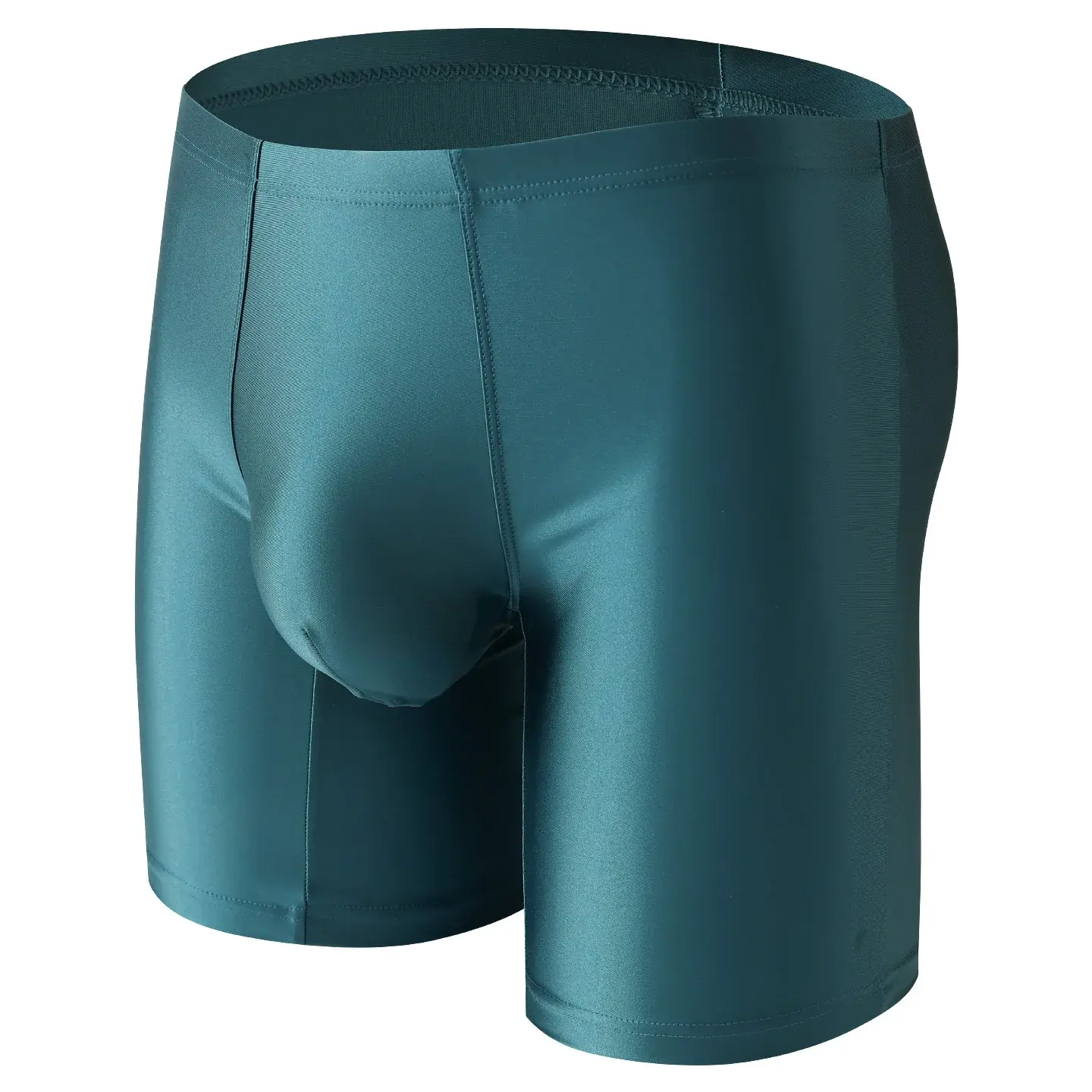 Boxer intimo uomo Uomo Solid Slim Ice Silk Pantaloncini gamba estesa Boxer Ropa Vita media Mutandine sportive Mutande maschili M-XXL — image 2
