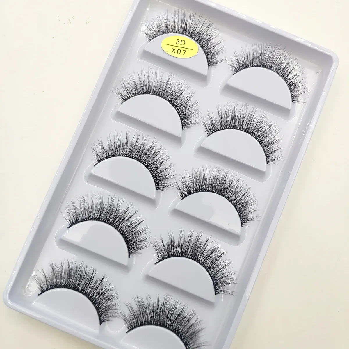 Natural 3D Mink False Eyelashes Makeup Fake Eye Lashes Faux Cils Make Up Beauty Tools Wholesale 5 Pairs — image 3