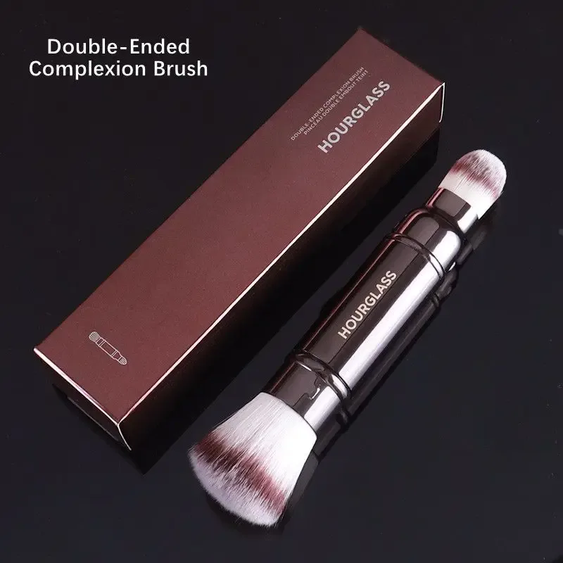 แปรงแต่งหน้านาฬิกาทราย Face Large Powder Blush Foundation Contour Highlight Blending Retractable Kabuki เครื่องสำอางค์แปรงเครื่องมือ