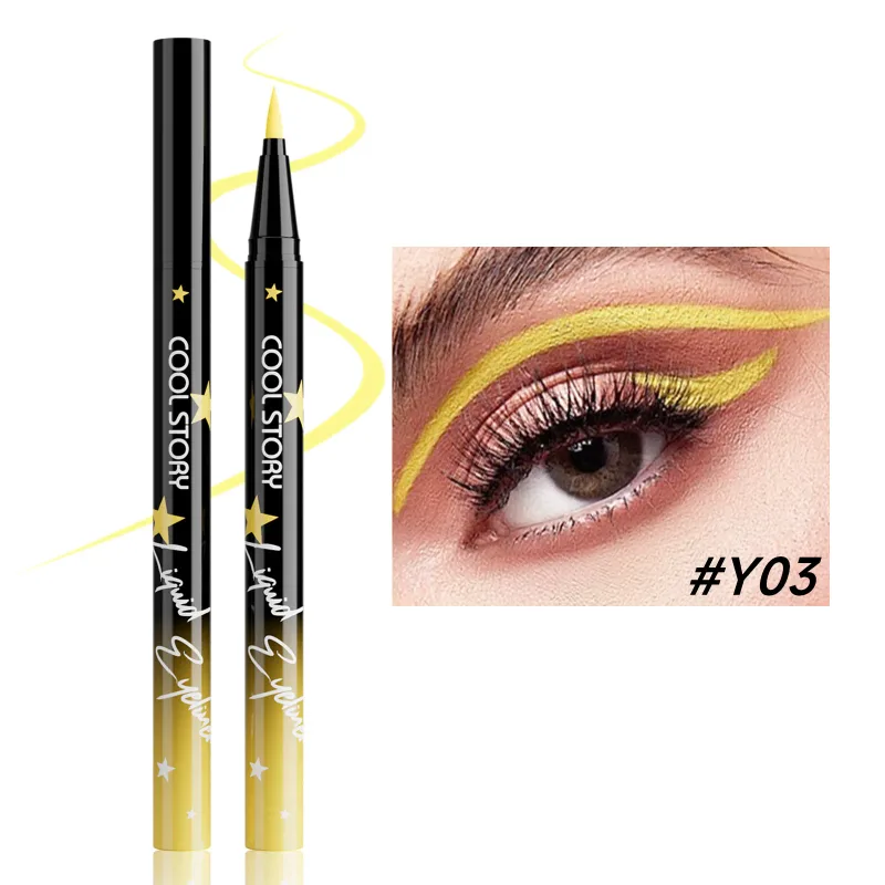 Rot, weiß, schwarz, wasserfester Eyeliner-Stift, untrafeiner flüssiger Eyeliner-Stift, schnell trocknend, langlebig, nicht verschmierend, Make-up-Kosmetik — image 13