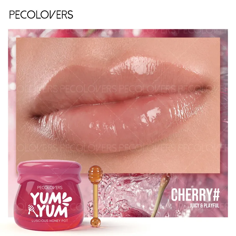 1PC Gincu Periuk Madu Buah Dapat Melembapkan Bibir Untuk Masa Yang Lama dan Boleh Di Sapu Berulang Kali Untuk Menyuburkan Bibir dan Mekap Bibir — image 10