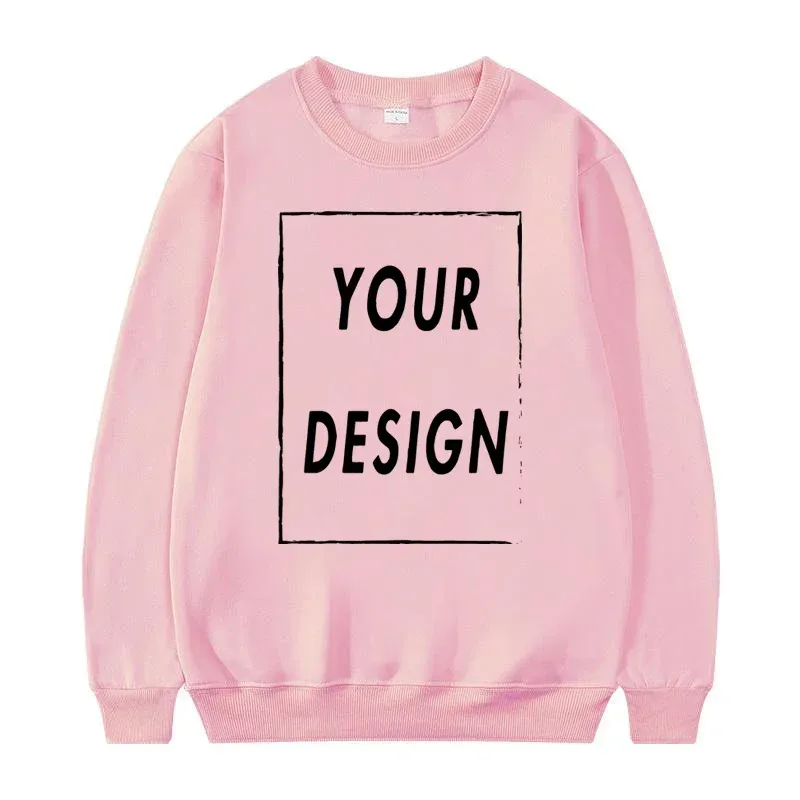 2025 Unisex Sweatshirt Customized with Your Logo Round Neck Sweater Fashionable Men's and Women's Casual Sweatshirt — image 2