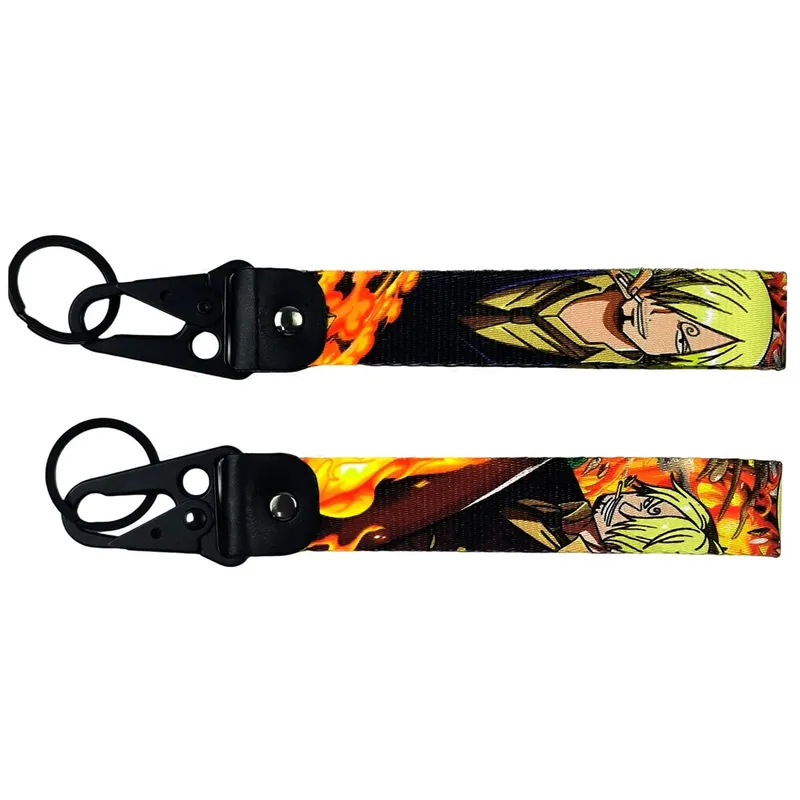 One Piece Cool Eagle Beak Keychain Lanyard Anime Manga Series Badge Holder USB Pendant Portable Key Lanyard Accessories — image 10
