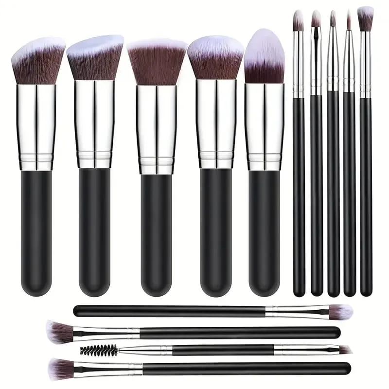 Profesional 3/14/16 Buah Set Kuas Makeup Lembut Berbulu Eye Shadow Foundation Concealer Blending Kuas Blush On Alat Kecantikan Wanita — image 14