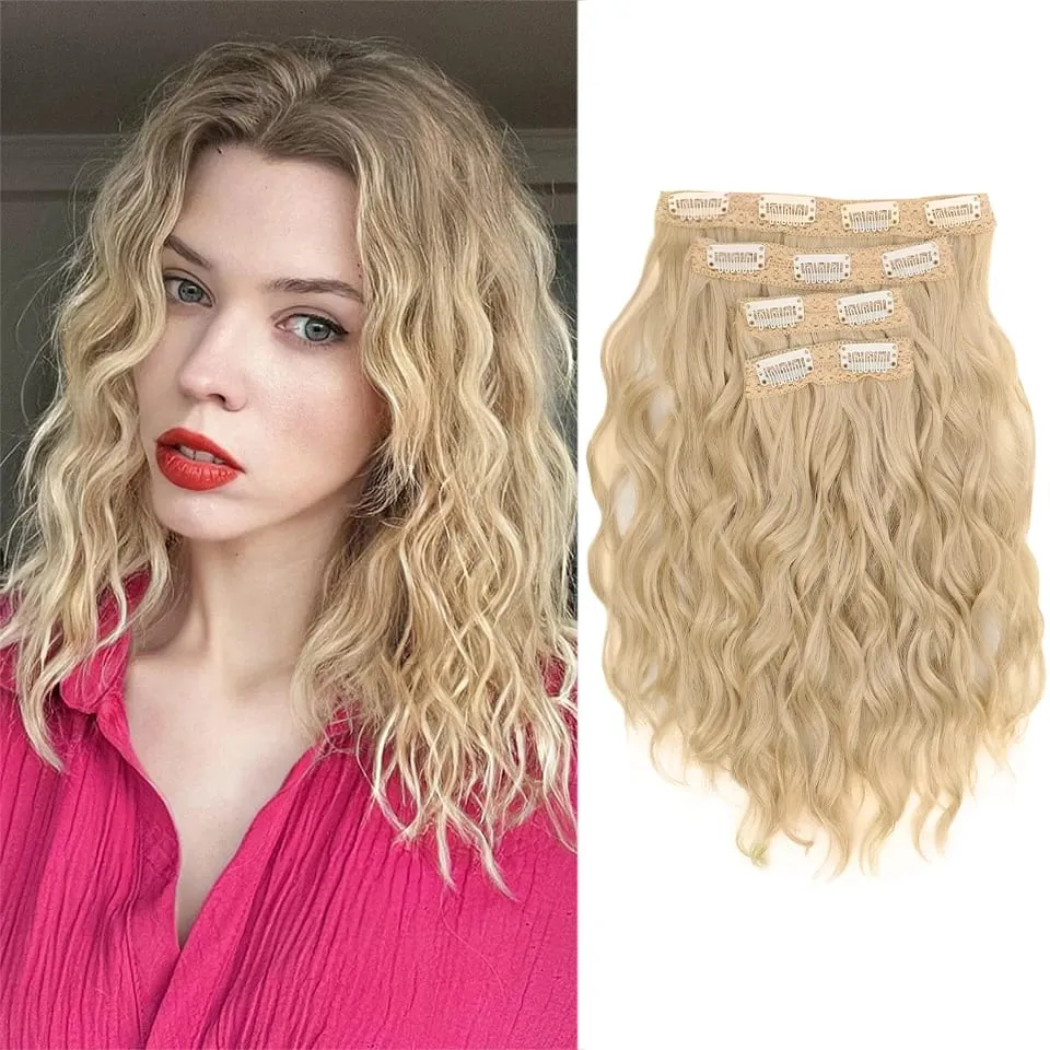Estensioni dei capelli con clip a rotolo corto in quattro pezzi da 12 pollici, adatte per le riunioni quotidiane delle donne, Gestivals e celebrazioni — image 11