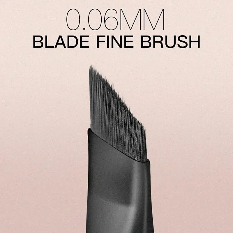 4 stks Blade Make-up Kwasten Schuine Dunne Wenkbrauw Borstel Platte Fijne Eyeliner Borstel Professionele Liner Brow Make Up Tools — image 3