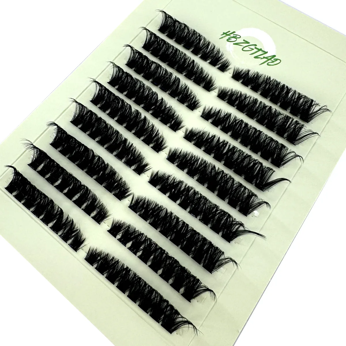 9-reihige, flauschige, lockige Wimpernbündel-Verlängerungslinie 60D/80D links/rechts, Katzenaugen-Wimpernverlängerungslinie, kann wiederverwendet werden — image 4