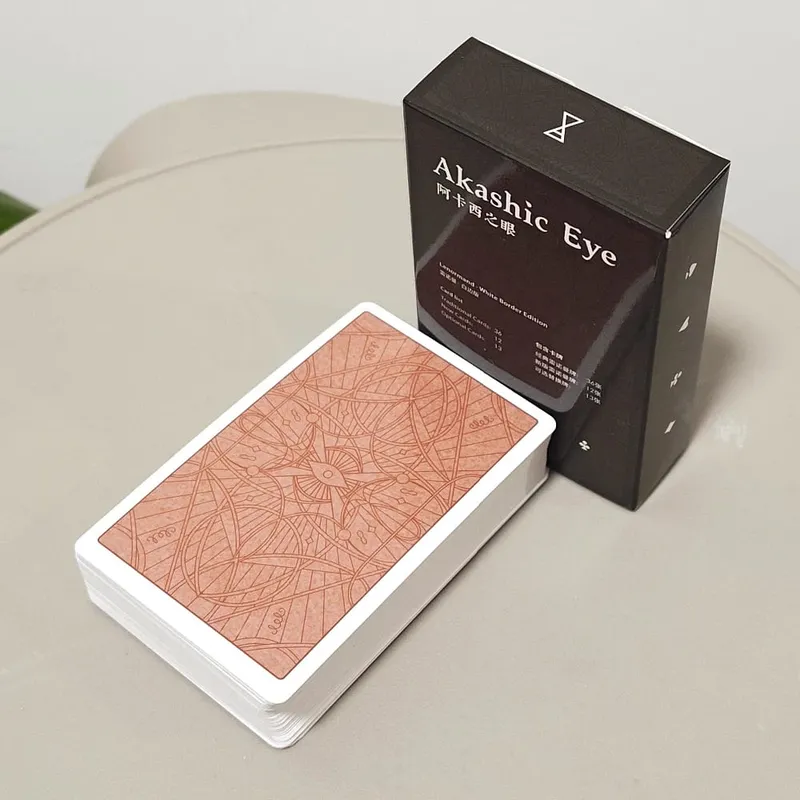 9*6cm Akasha-Auge Lenormand: Weissagungsset mit 61 Karten (36 traditionelle + 12 neue + 13 optionale) moderne illustrierte Orakelkarten