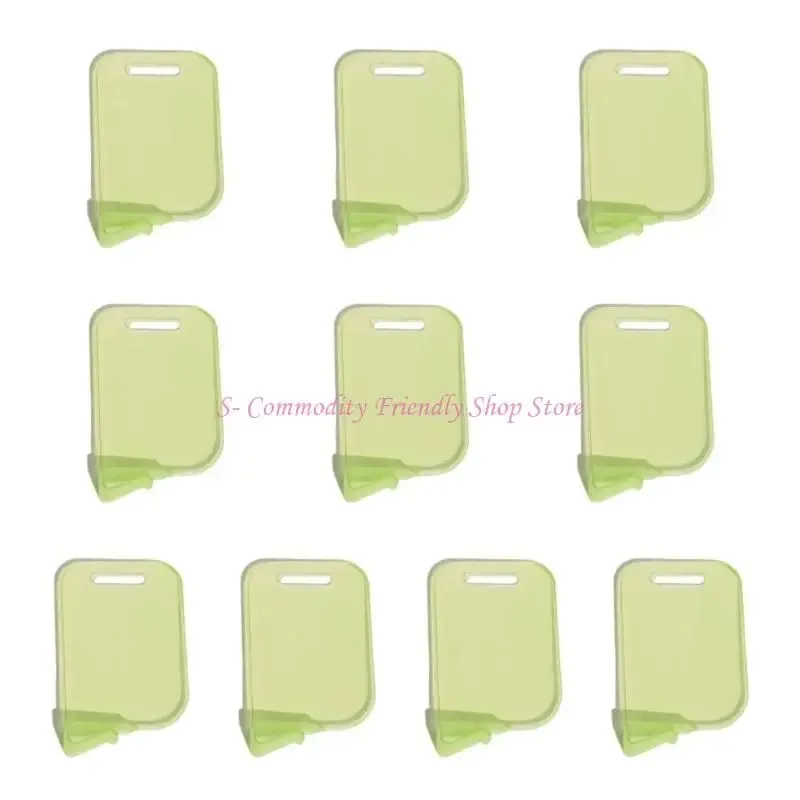 85AE 10Pcs Kunststoff Trading Card Box Schallwand Clip Karte Spacer Lagerung Klassifizierung Barriere Platte Clip Lagerung Partition Bord
