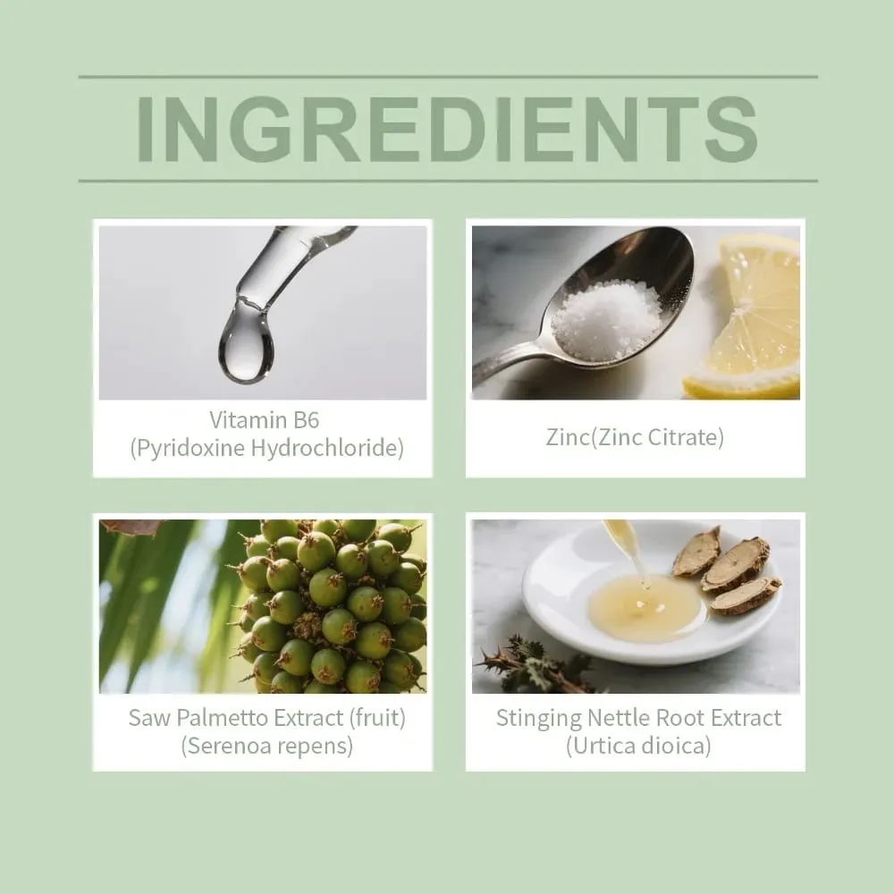 Googeer Pria Prosta Vit Essenz Kapsul Dukungan Kesehatan Kandung Kemih & Saluran Kemih dengan Seng Vitamin B6 Saw Palmetto 60 Hitungan — image 5