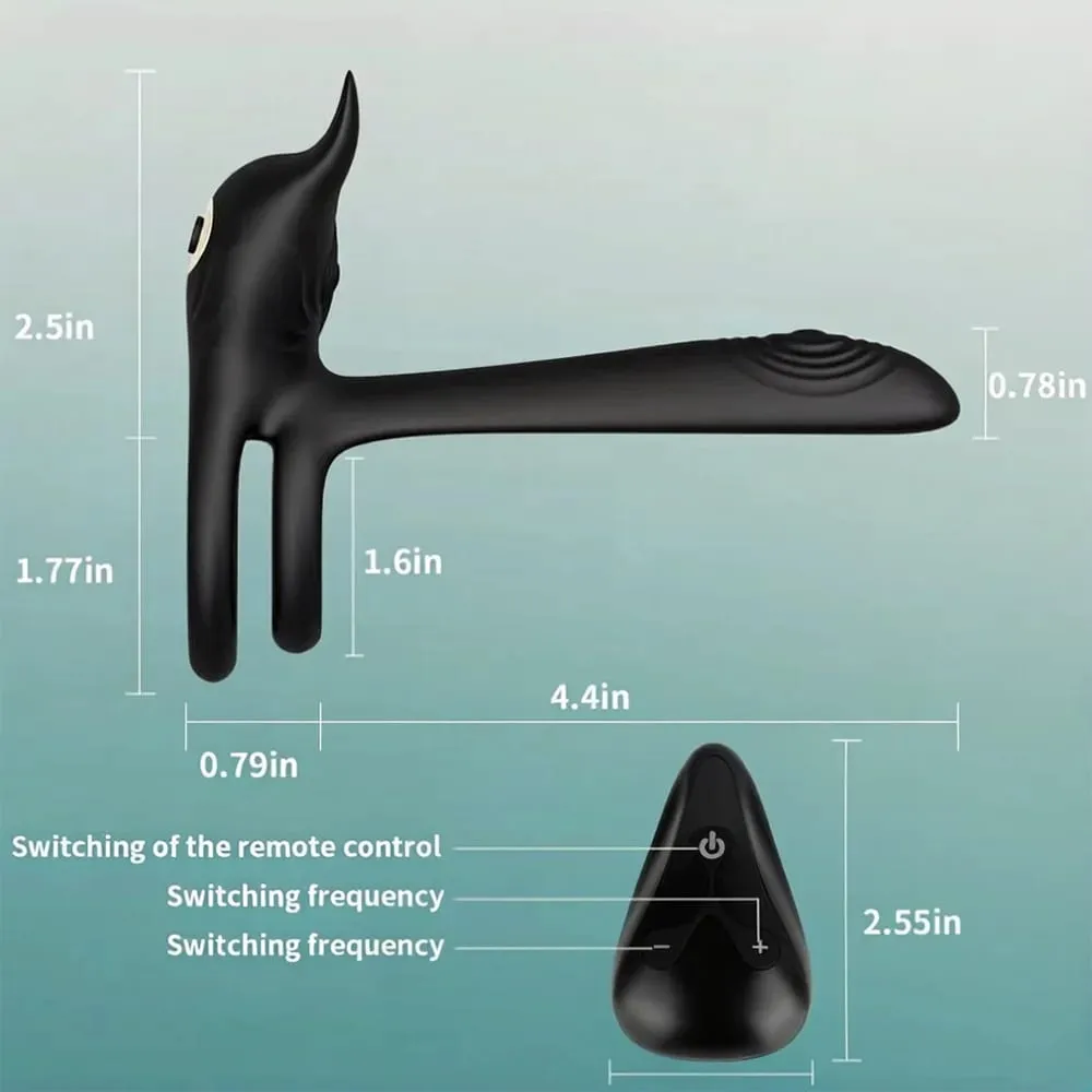 Anneau de pénis à distance sans fil, vibrateur pour Couple, anneau de verrouillage du sperme, stimulateur, jouet sexuel pour hommes, retarde l'éjaculation — image 3
