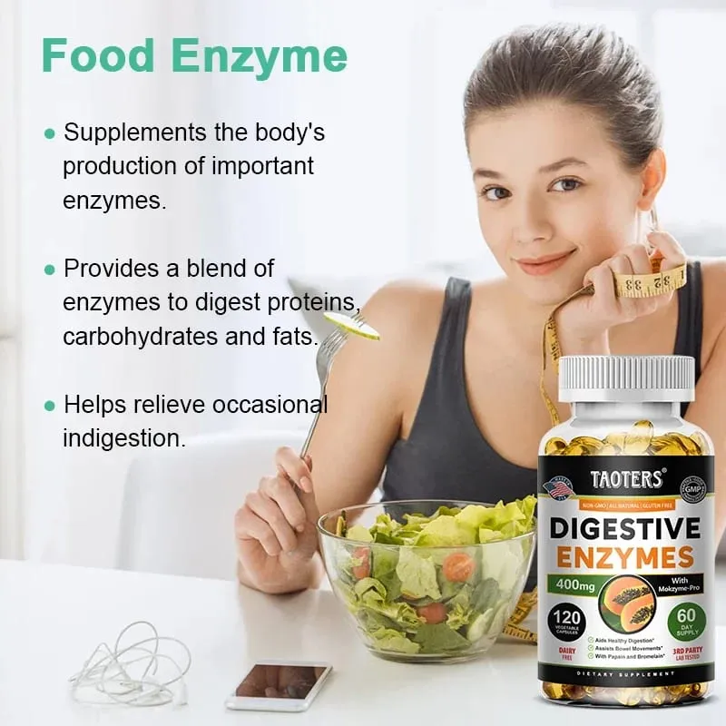 Enzim Pencernaan - Membantu Pergerakan Usus Metabolisme Pencernaan Nutrien dan Kesihatan Usus untuk Lelaki dan Wanita Dewasa — image 6