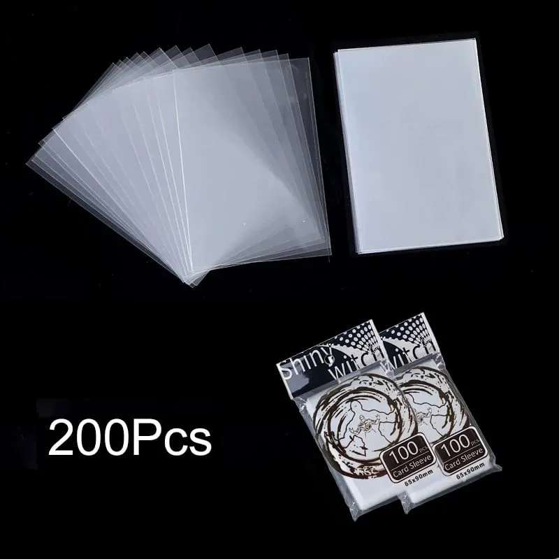 100-500Pcs Card Sleeves Transparent Cover Clear Protector Cards Holder For Board Playing Game ID Trading Folder Photo Pouch — image 13