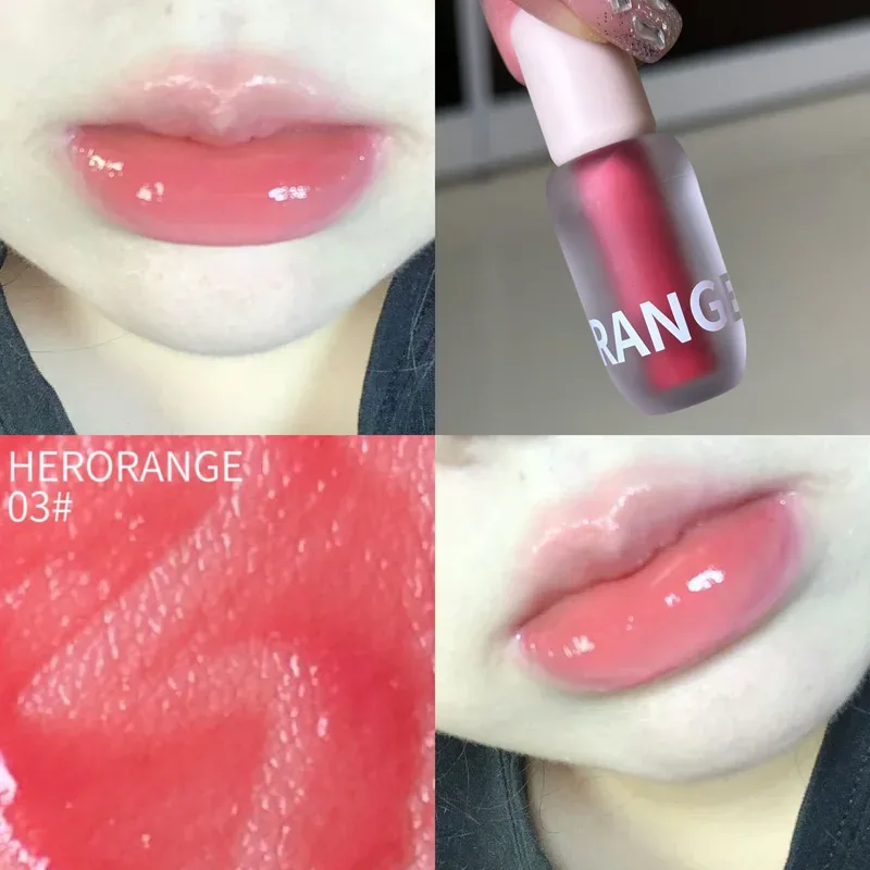 Matte Frosted Lip Gloss ลิปสติกเนื้อลิควิดไม่เหนียวเหนอะหนะให้ความชุ่มชื้น พิกเมนต์สีริมฝีปาก เครื่องสำอางแต่งหน้ารายวัน