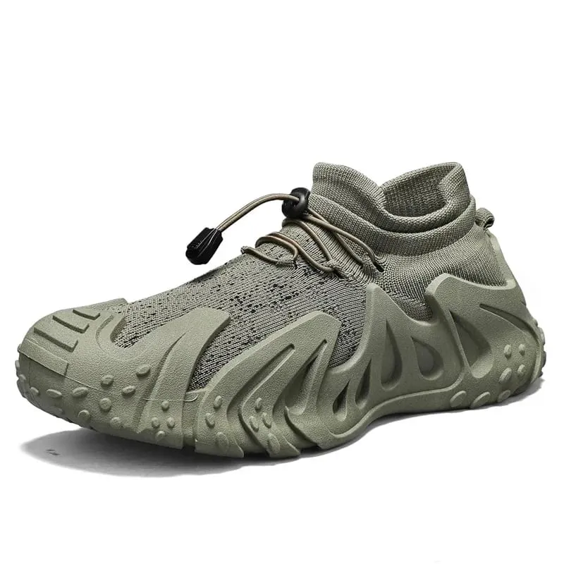 Baskets décontractées en maille pour hommes quatre saisons, respirantes, légères, à semelle souple, antidérapantes, confortables, chaussures de marche, de sport de plein air, de course — image 9