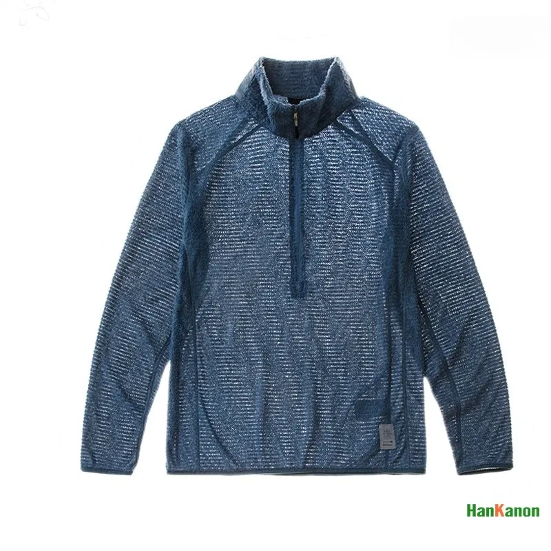 Lớp cơ sở lông cừu không khí đa năng cho cắm trại ngoài trời dành cho người đi bộ đường dài của nam giới