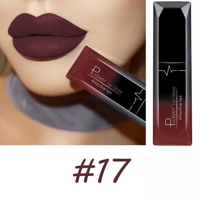 Samtiger, matter, flüssiger Lippenstift, wasserfest, 17 langanhaltende Farben, antihaftbeschichtet, kussfest, glatt, weicher Lippentönung für Mädchen — image 20