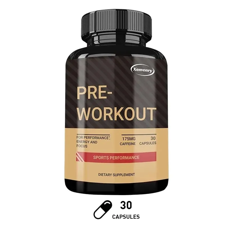 Integratore pre-allenamento: promuove la crescita muscolare, aumenta la forza e migliora il recupero durante l'esercizio
