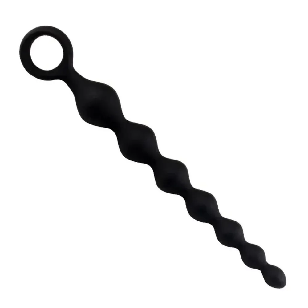 20CM Silicone Hậu Môn Hạt Tuyến Tiền Liệt Kích Thích Bóng Mông Cắm Có Kéo Vòng Đồ Chơi Tình Dục Người Lớn Dành Cho Nữ cặp Đôi Tán Tỉnh Đồng Tính Sản Phẩm — image 1